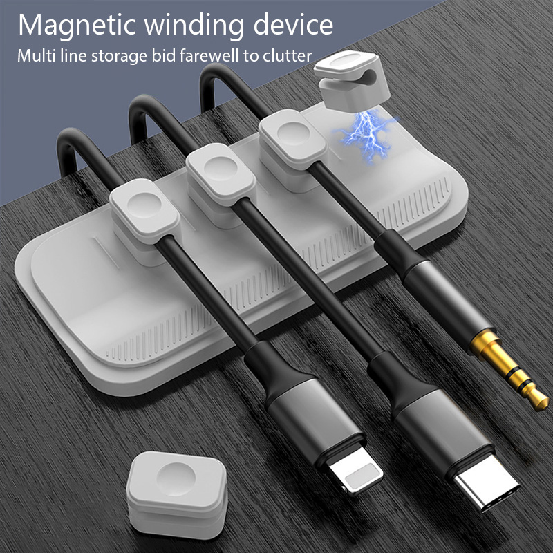 Cable Lock Flexible - Organizzatore di cavi magnetico, supporto per
