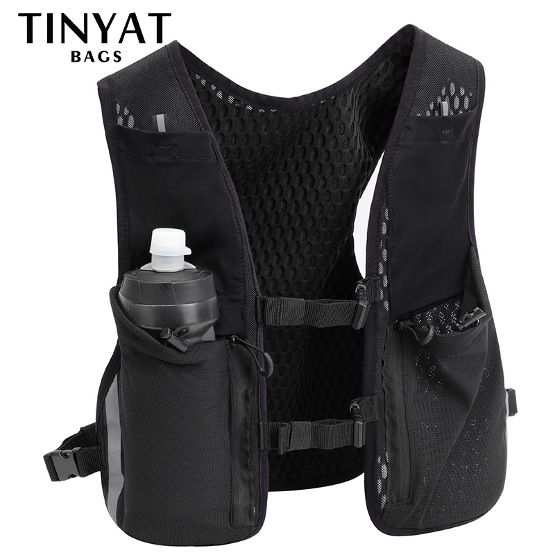 Reflective Vest Cycling - TINYAT Borsa gilet multifunzione riflettente per