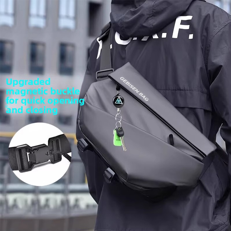 Cycling To Commute - Borsa a Tracolla Magnetica da Uomo,