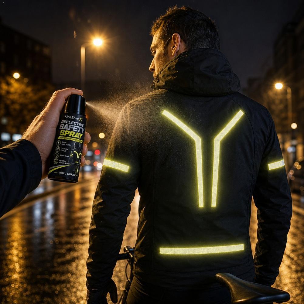Cycling Commute Gear - Vernice Riflettente di Sicurezza Notturna ad