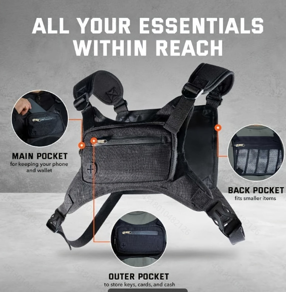 Cycling Commute Training - Borsa a Tracolla Leggera Multi-Tasca per